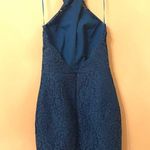 Keepsake High Roads Blue Lace Dress Photo 3