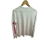 Columbia  Sportswear Womens Fork Stream Long Sleeve White w/ Hot‎ Pink Logo Shirt Photo 4