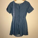 Lucca Couture Star Print Cute Dress With Open Stomach Cut Out 4th of July Denim Print Photo 4