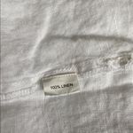 Dolma white linen pintuck coverup dress Size L Photo 5