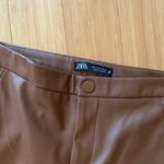 ZARA Vegan Leather Pants/Leggings Photo 6