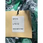 Smak Parlour‎ Green Butterfly Print Tunic Top with Tie Size L Size L Photo 3