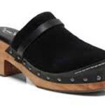 Free People NWOT Calabasas Clog Black Suede Size Women’s 8 Photo 0