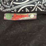 Desigual Top Womens Large Black Multicolor Floral Long Sheer Mesh Sleeve Y2K L Photo 10