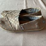 Toms Gray Polka Dot Slip-On Flats Photo 1