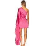 Cult Gaia Malia Dress in Sangria Air Satin Photo 3