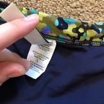 NWOT 24TH OCEAN Navy Blue Green Printed High Waisted Waist Bikini Bottom Large L Photo 4