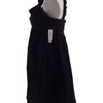 Maggy London Black Twist Bow Crinkle Party Cocktail Dress Photo 4