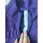 Lululemon Purple Floral Zip Long Sleeve Shirt Top Sz 8 Photo 4
