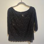 Anthropologie Weston Wear Black Sheer Lace Top 3/4 Sleeve Small Whimsigoth Photo 7