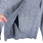 Athleta  Gray Heather Long Sleeve Lightweight Stretchy Slit Back Athleisure Top M Photo 2