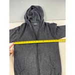 Carbon Women's Gray 100% Cotton Knit Full Zip Hooded Sweater Small Photo 4