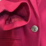 Sag Harbor  Womens 10 Blazer Red 100% Pure New Wool Jacket‎ One Button Lined Photo 3