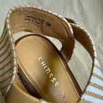 Chinese Laundry Tan and White Wedge Sandals Photo 4