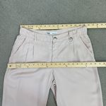 ZARA  Pleated Front Trouser Pants Blush Size 4 Relaxed Ankle Photo 8