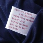 Suzi Chin  Belted Navy Sleeveless Dress Photo 5