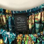 Winwin  Half Sleeve Lace Tunic Dress Shift Geometric Green Yellow 2XL-3XL Photo 3