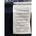 J.Crew Navy Color Block Acrylic & Wool Blend Sweater Size M Old Money Breathable Photo 7