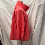 New Chico's Zenergy Sport Novelty Embroidered Jacket Womens Large 2 Coral Preppy Pink Photo 8