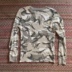 Old Navy ARMY CAMI PRINT WAFFLE THERMAL SOFT WASH LONG SLEEVE TOP Photo 2