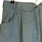 Silvercord Vintage High Waist Pleated Front Tapered Leg Jeans 100% Cotton 80s 14 Blue Photo 3