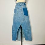 ZARA Premium Denim Asymmetrical Skirt Photo 4