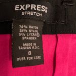 EXPRESS Stretch Strapless MIDI Dress Hot Pink and Black Size 8 Photo 14
