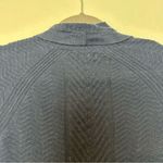 Lucky Brand ⭐️ navy blue zigzag knit cocoon style wool blend cardigan size small Photo 8