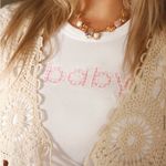 Skull House Designs Baby Tee: White/Baby White Size M Photo 1