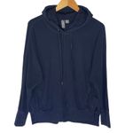 Sweaty Betty  Women’s Liberate Luxe Fleece Washed Navy Pullover Hoodie Photo 4