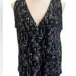 Nicole Miller  Abstract Black and White Tank Top Photo 0