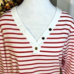 Draper James  Mariner Nautical Stripe V-Neck T-Shirt Dress - Size 1X💛 Photo 2