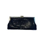 Valerie Stevens Sequin Shoulder Bag Black Silver Prom Formal Evening Wedding Photo 1