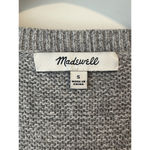 Madewell Sweater Women's Size S Gray Crew Neck Long Sleeve Knit Relaxed Fit Photo 6