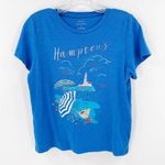 Banana Republic Blue Cotton Hamptons Graphic Malibu Tee Women's Size Small Photo 0