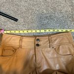 Cache Vtg  Lamb Leather Pants Sz 6 Tan Brown Straight Leg Boot Photo 15