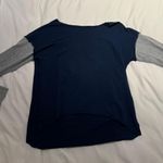Brandy Melville Navy Long Sleeve Grey Sleeves Photo 0