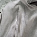 Frame  Strong Shoulder Mini Dress in black stretch silk. sz M cocktail festive Photo 9