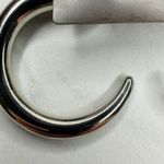 Chico's  Portia Chunky Hoop Silver Tone Earrings Pierced Pair Photo 6