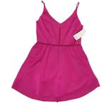 Tobi ‎ Dress Barbiecore Barbie NWT Bright Pink Mini Sleeveless Lattice Lace Med Photo 0