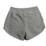 NWT Year of Ours Seersucker Short Black White Striped Small Pilates Workout Photo 1