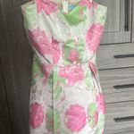 Floral Pink and Green Dress Photo 0