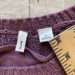 Anthropologie Moth  Portland Cable Knit Sweater Cotton‎ Mauve Purple Women's XS Photo 1