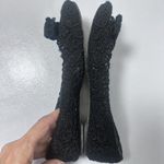 Salvatore Ferragamo Flats Womens Bombay Black Lace Ballet Slip On Crochet Photo 4