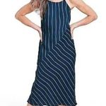 NWT Rowing Blazers × Target Diagonal Stripe Slip Midi Dress Size XS Blue Photo 1