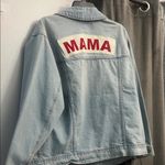 Isabel Maternity by Ingrid & Isabel Light Blue Denim Jacket Size L Photo 3