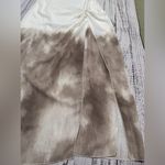 ZARA NWT white beige brown ombré tie dye detail spaghetti strap midi maxi dress Photo 1