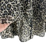 Walter Baker Minty Skirt Olive Leopard High Low Size 4 Photo 5