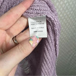 Revolve Superdown Purple Distressed Knit V Neck Sweater Photo 7