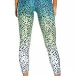 Marika Cycle House Ombré Cheetah Leggings Sz S Workout/Gym/Bike Leggings NWOT Blue Photo 1